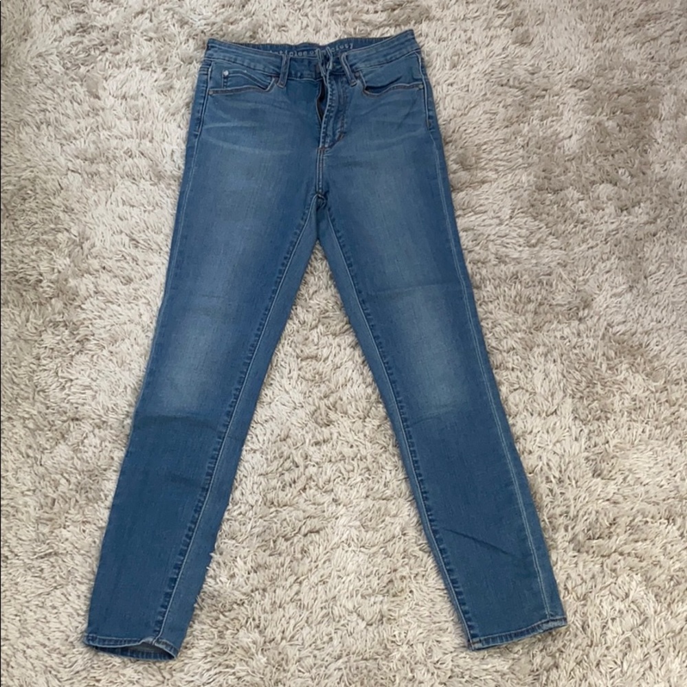 AOS high rise light wash jeans